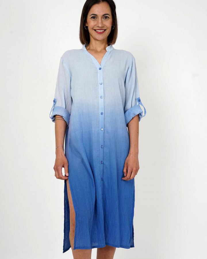 Skjortklänning blå från MXO